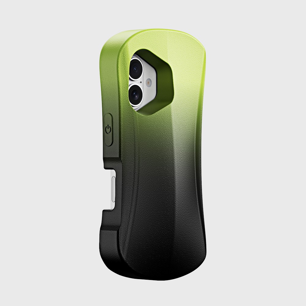 For iPhone 16 Case YOYOISLES Ocean Series Floatable EVA Phone Cover - Black Green