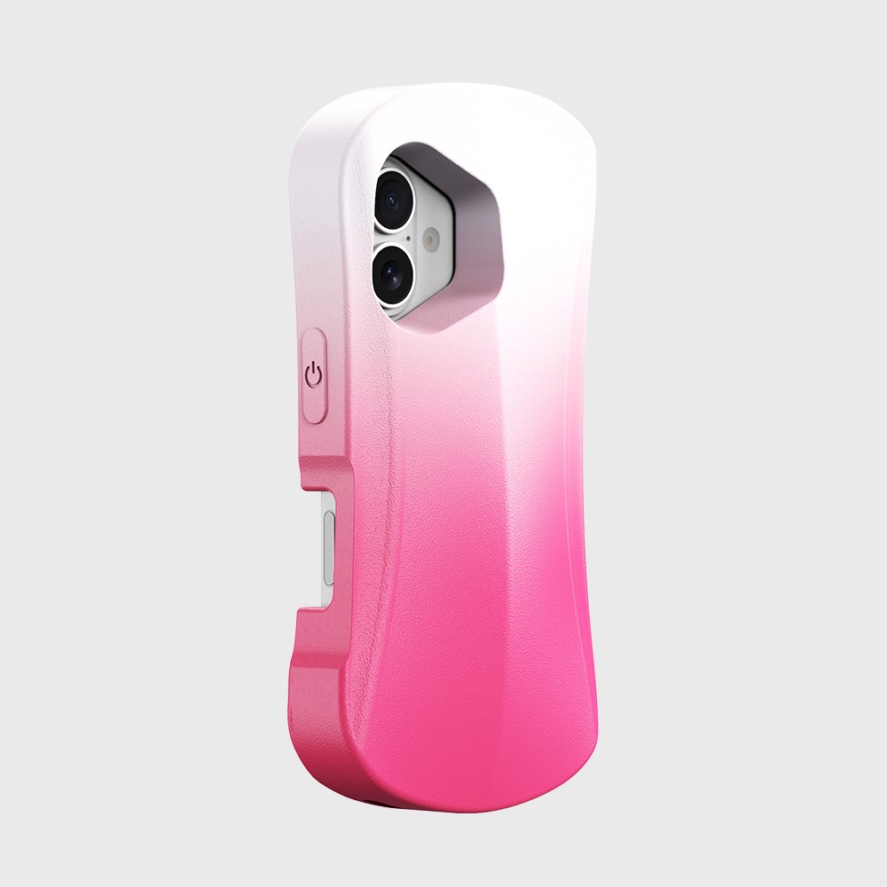 For iPhone 16 Case YOYOISLES Ocean Series Floatable EVA Phone Cover - Pink White