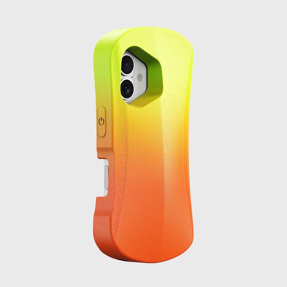 For iPhone 16 Case YOYOISLES Ocean Series Floatable EVA Phone Cover - Orange Yellow