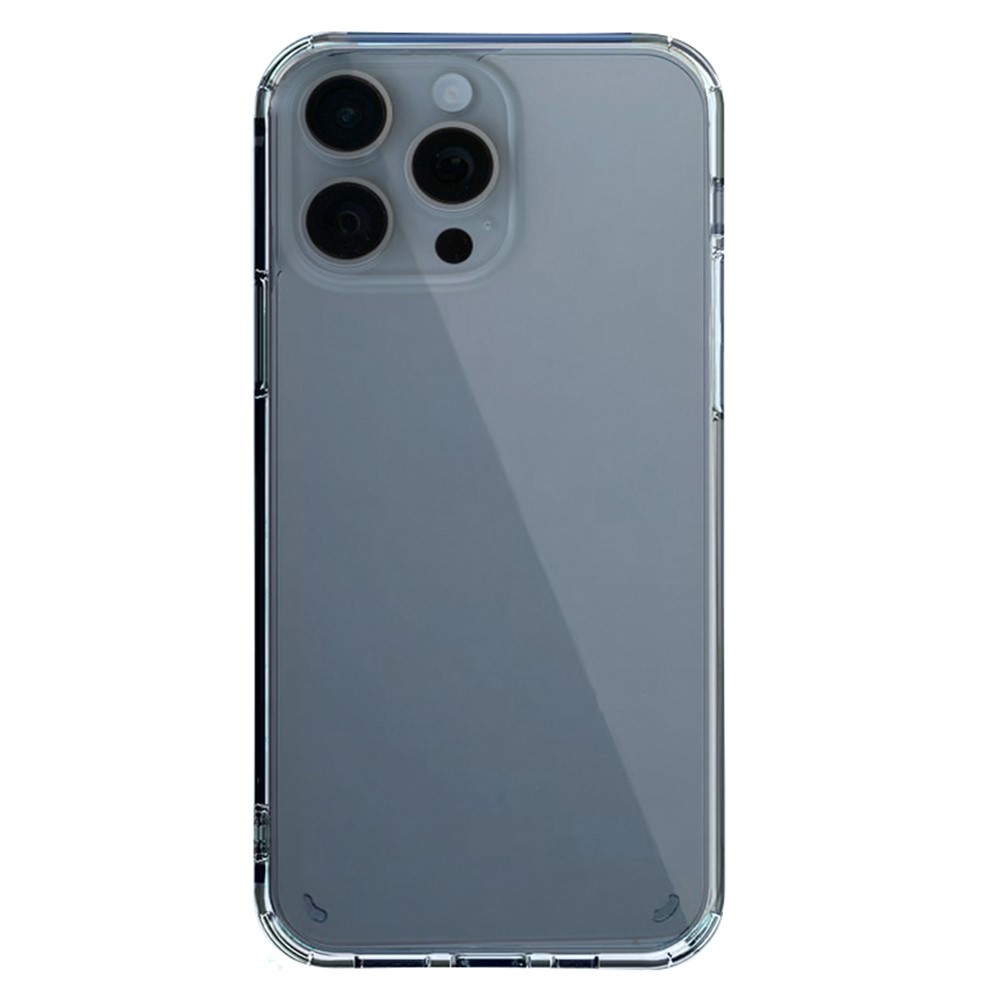 SHANWO For iPhone 15 Pro Clear Phone Case 1.5mm Shockproof TPU Mobile Back Cover