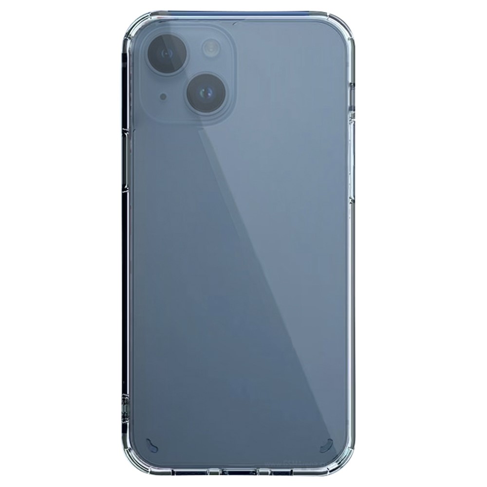 SHANWO For iPhone 15 Clear Phone Case 1.5mm Shockproof TPU Mobile Back Cover