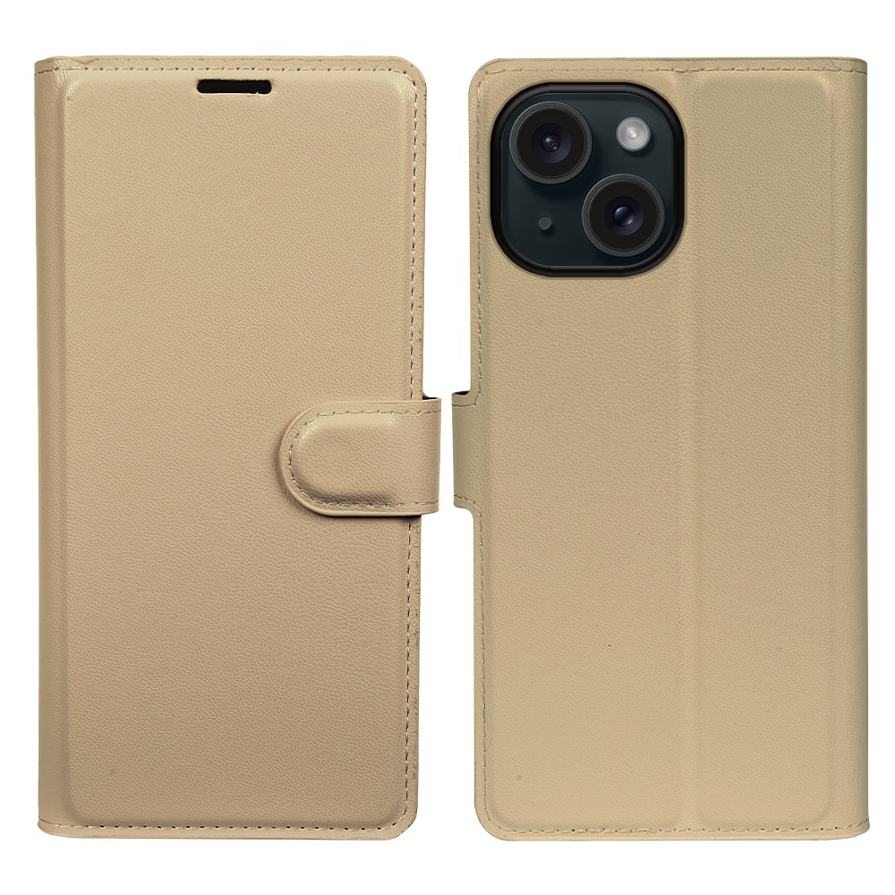 For iPhone 12 Stand Case Biobased Eco-Friendly RPET RPVB Slim Phone Cover with Wallet - Khaki