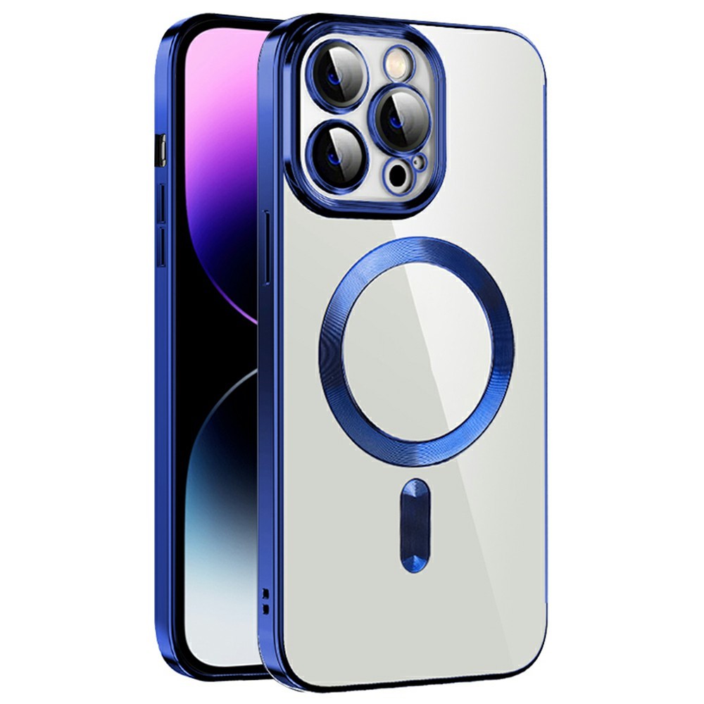 For iPhone 15 Pro Max Case Compatible with MagSafe TPU + PC Clear Back Cover - Sapphire