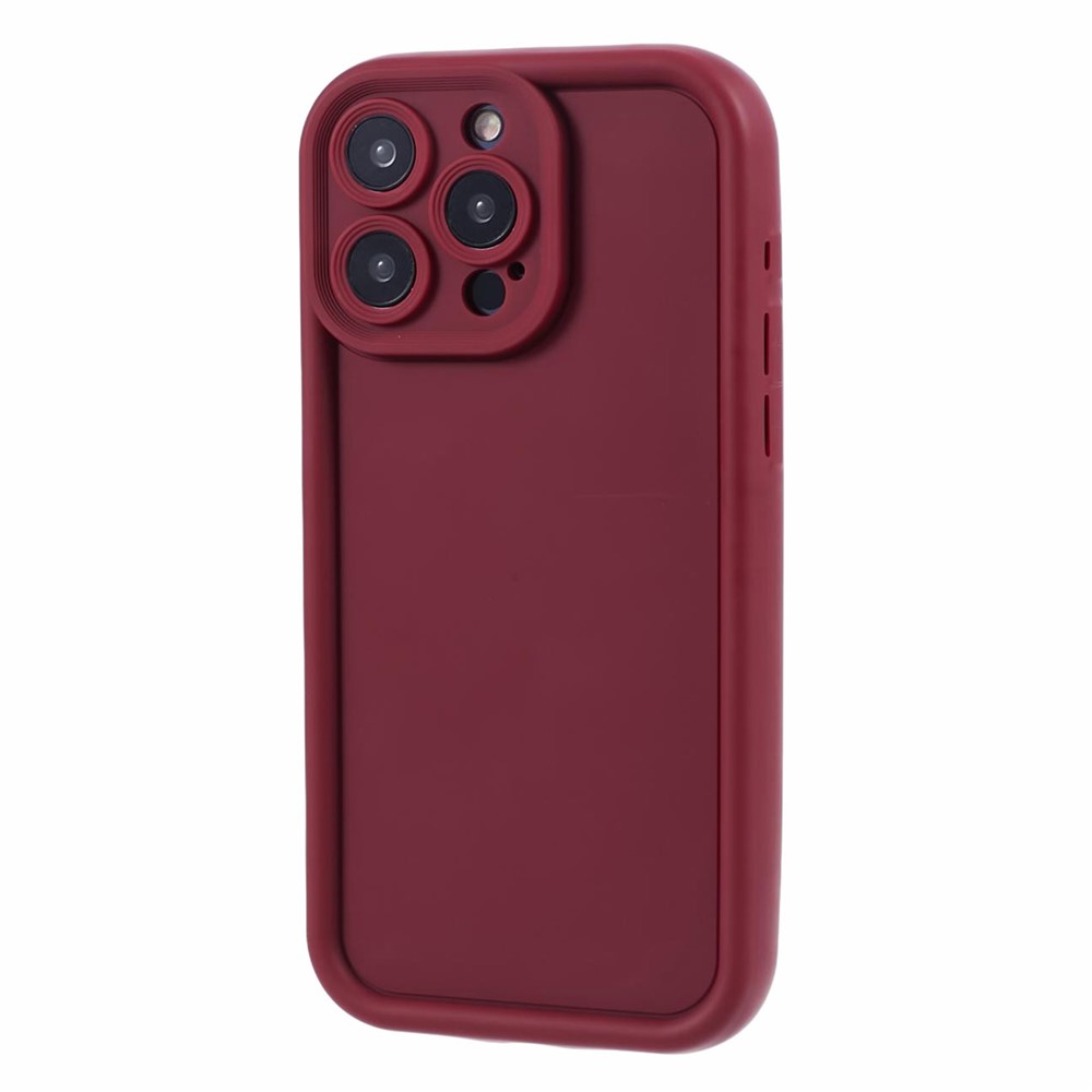 Bulk Purchasing For iPhone 14 Pro Case Grooved Design TPU Anti Slip Phone Cover - Red