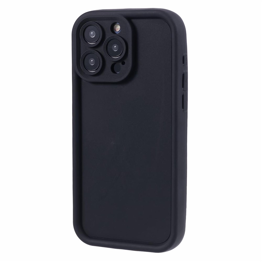 Bulk Purchasing For iPhone 14 Pro Max Case Grooved Design TPU Anti Slip Phone Cover - Black