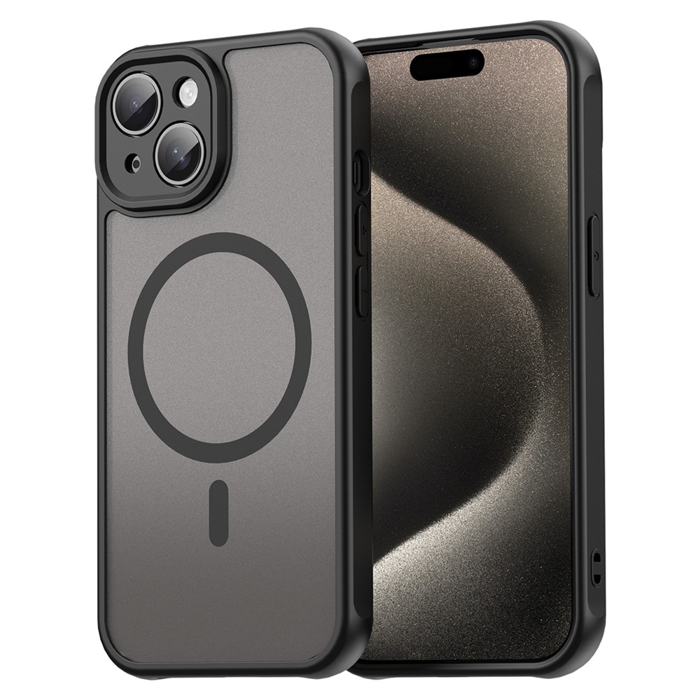 Bulk Purchasing For iPhone 15 Plus / 14 Plus Case Compatible with MagSafe Anti Drop PC + TPU Phone Cover - Black