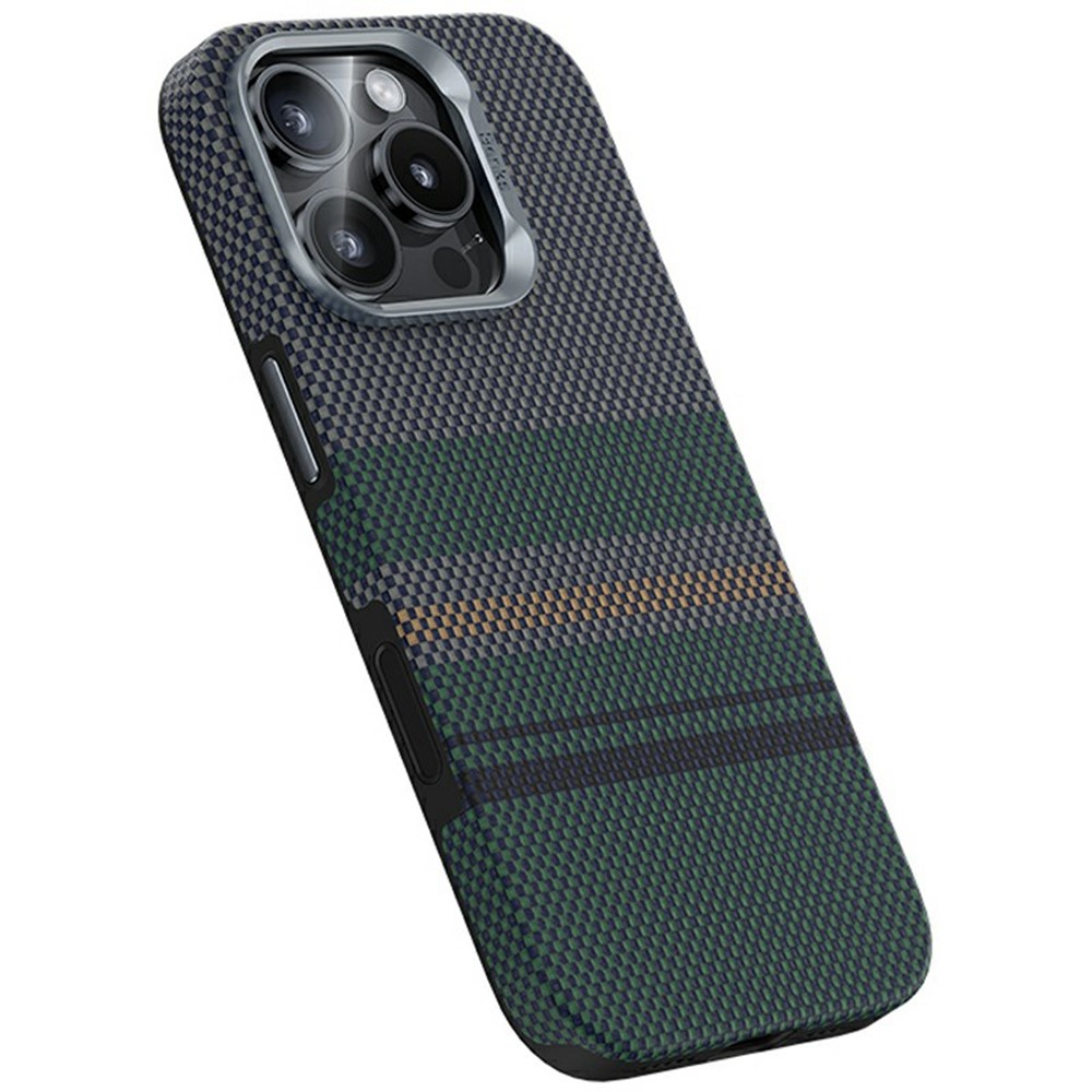 BENKS For iPhone 15 Pro Max Magnetic Case Kevlar Fiber Phone Back Cover Floating Weave Design - Aurora