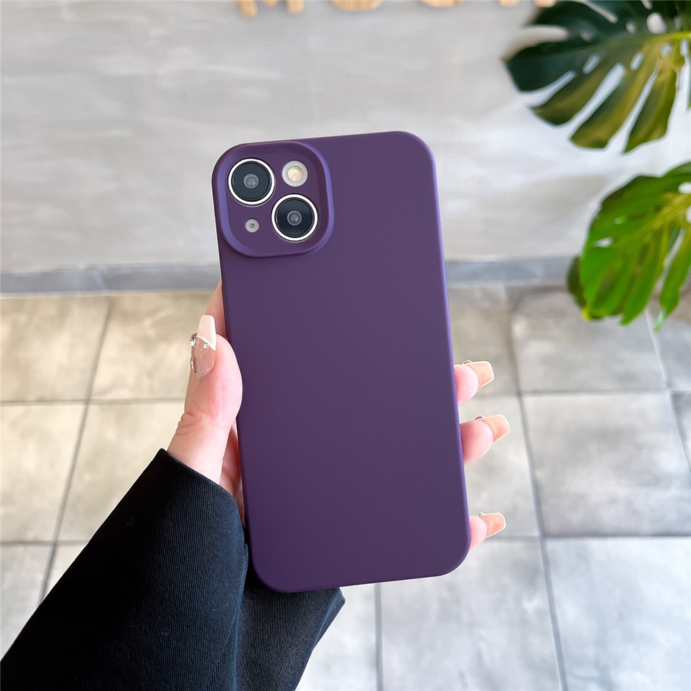 Bulk Purchasing For iPhone 15 Case Precise Cutouts 1.6mm TPU Shockproof Phone Cover - Dark Purple