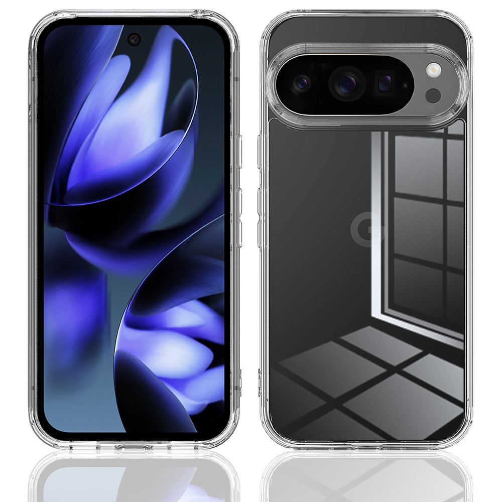 For Google Pixel 10 Pro Clear Phone Case TPU+Acrylic Shockproof Phone Back Cover - Clear