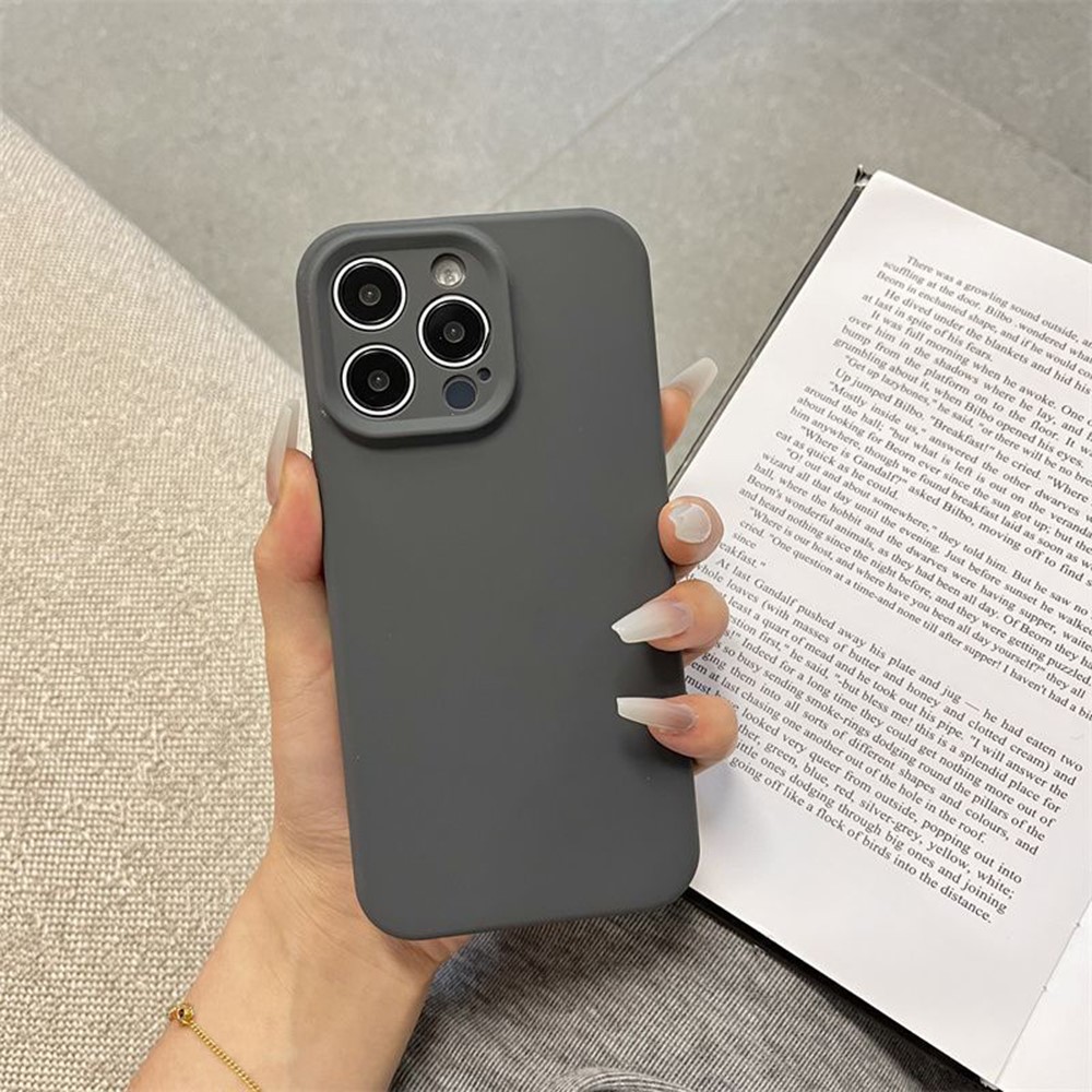 Bulk Purchasing For iPhone 12 Pro Case Precise Cutouts 2.0mm TPU Fiber Lining Phone Cover - Dark Grey