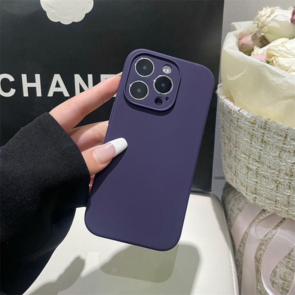 Bulk Purchasing For iPhone 12 Pro Case Precise Cutouts 2.0mm TPU Fiber Lining Phone Cover - Dark Purple