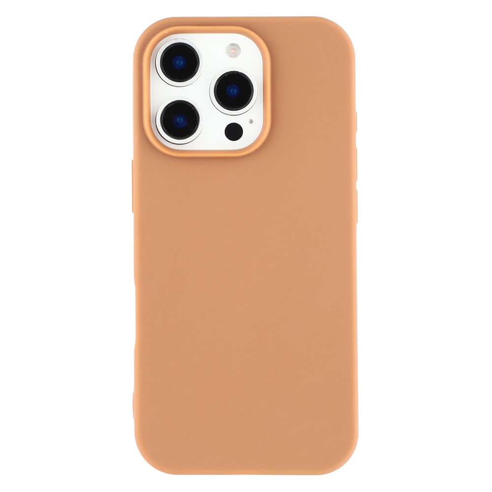 Bulk Purchasing For iPhone 13 Pro Max Case 2.0mm TPU Fiber Lining Phone Cover Large Lens Cutout - Brown