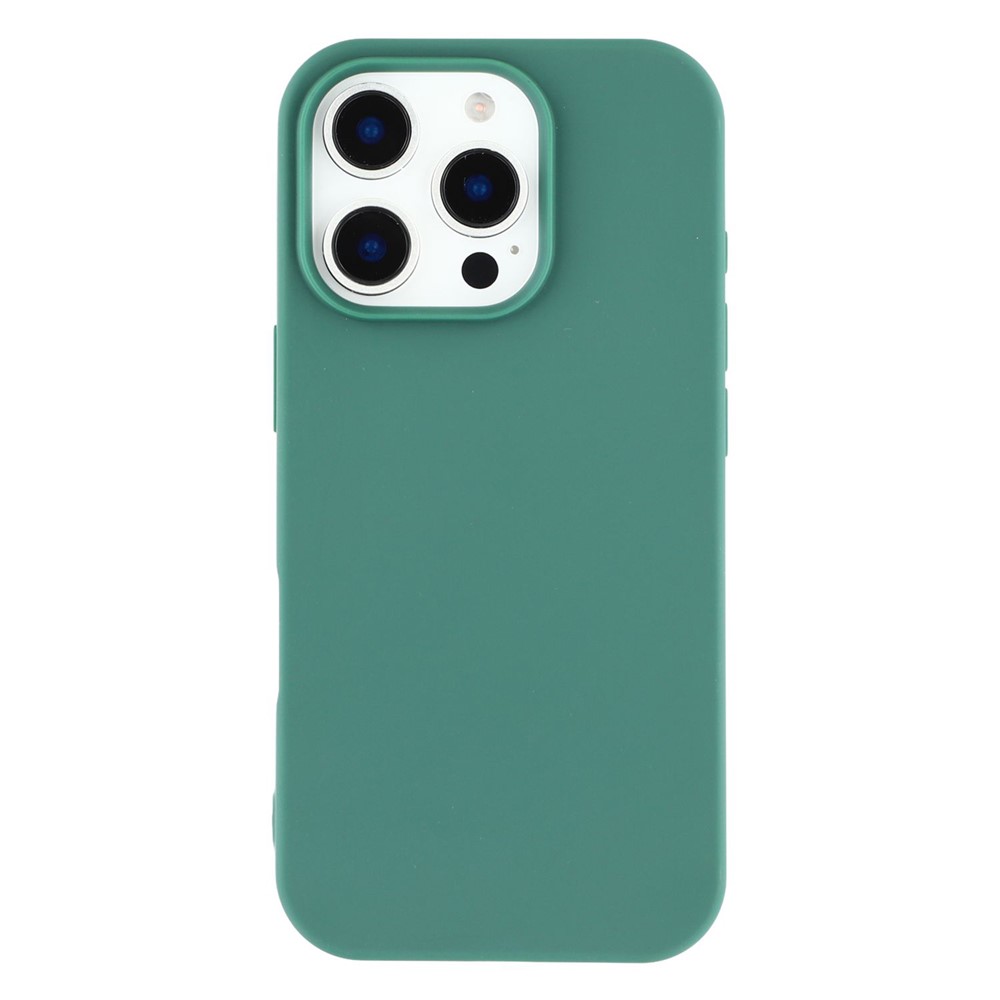 Bulk Purchasing For iPhone 14 Pro Max Case 1.6mm TPU Shockproof Phone Cover Large Lens Cutout - Blackish Green