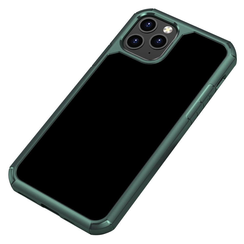 For iPhone 11 Pro Max Case Anti-Scratch TPU + PC Clear Back Shell - Green
