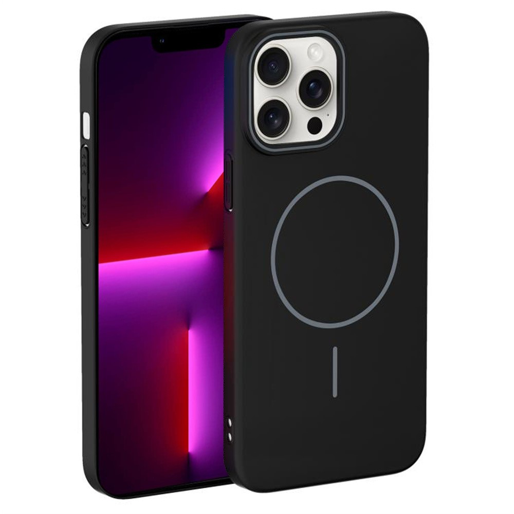 For iPhone 13 Pro Case Compatible with MagSafe Slim PC Phone Back Cover - Black