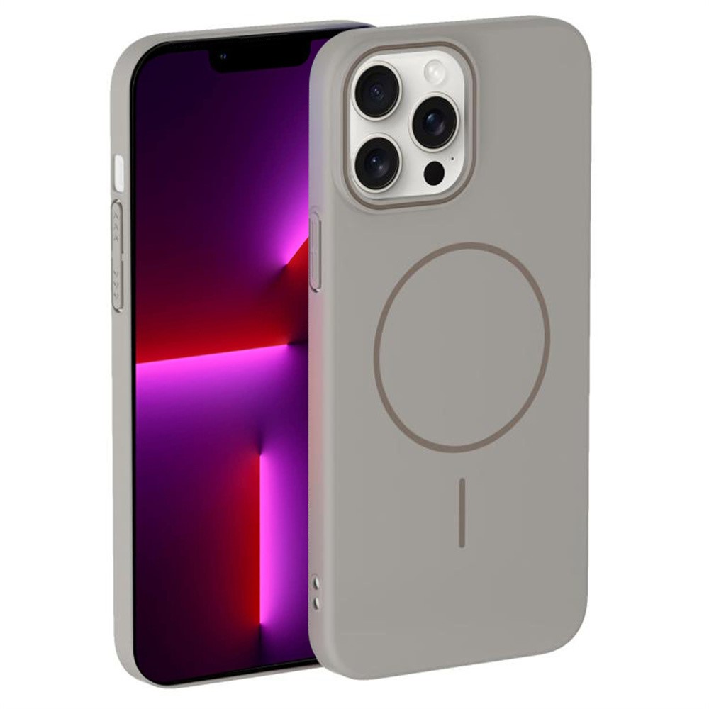 For iPhone 13 Pro Case Compatible with MagSafe Slim PC Phone Back Cover - Titanium Grey