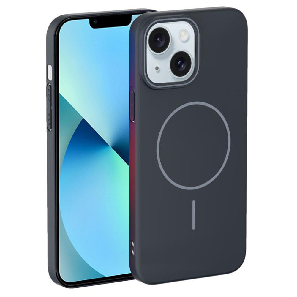 For iPhone 13 Case Compatible with MagSafe Slim PC Phone Back Cover - Dark Grey