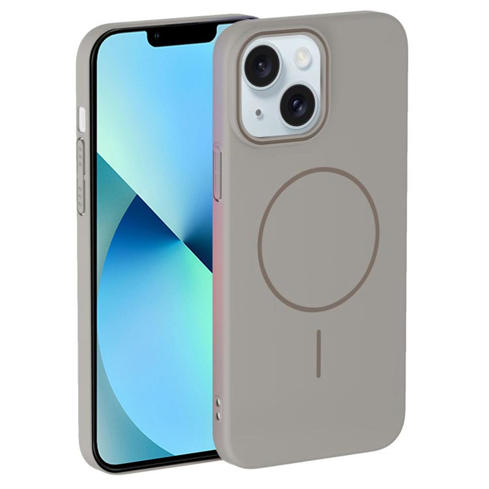 For iPhone 13 Case Compatible with MagSafe Slim PC Phone Back Cover - Titanium Grey