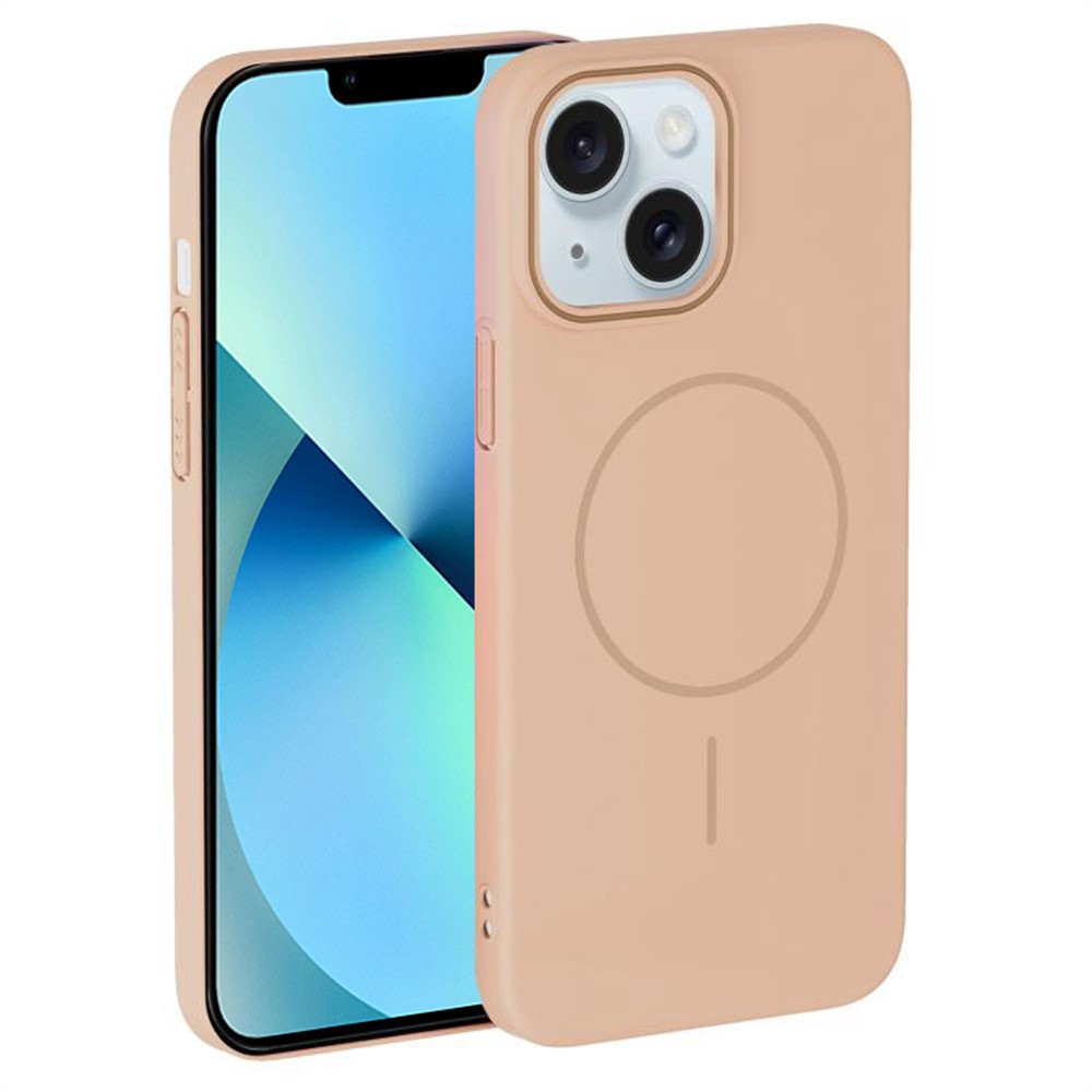 For iPhone 13 Case Compatible with MagSafe Slim PC Phone Back Cover - Desert Gold