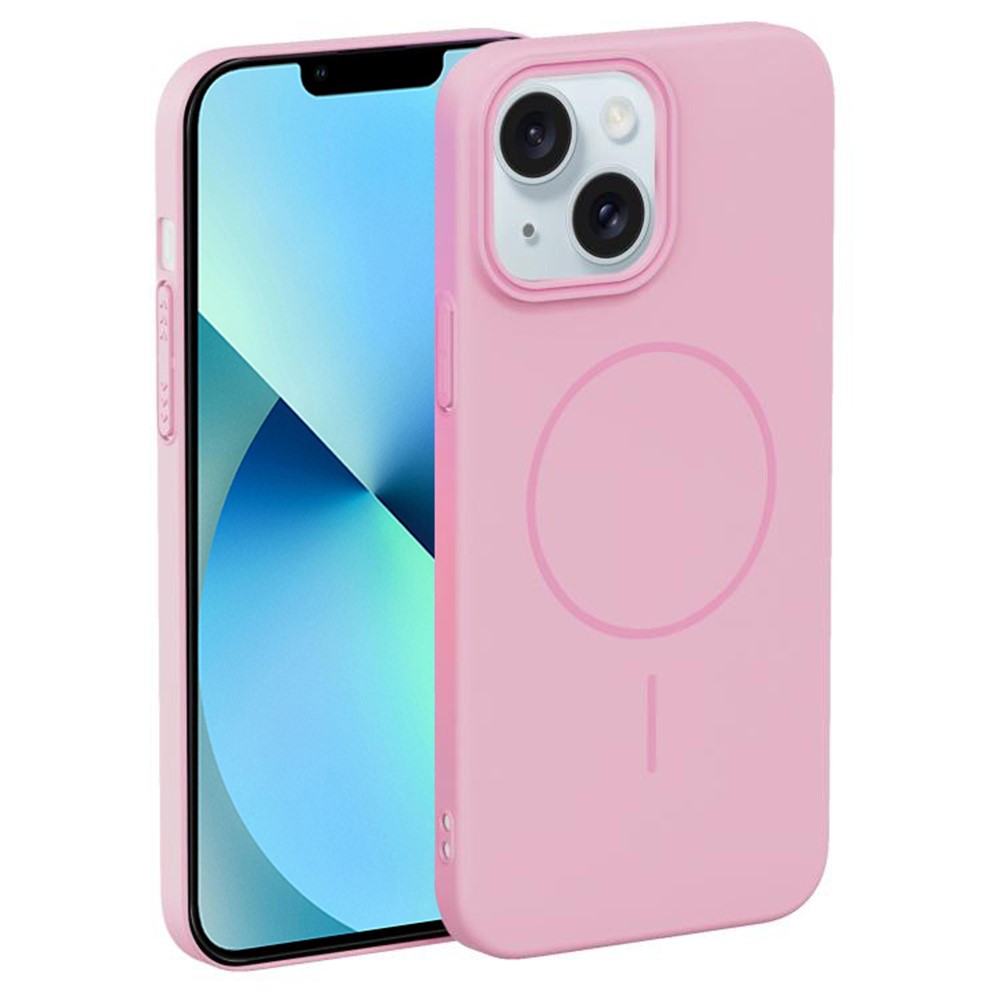 For iPhone 13 Case Compatible with MagSafe Slim PC Phone Back Cover - Pink