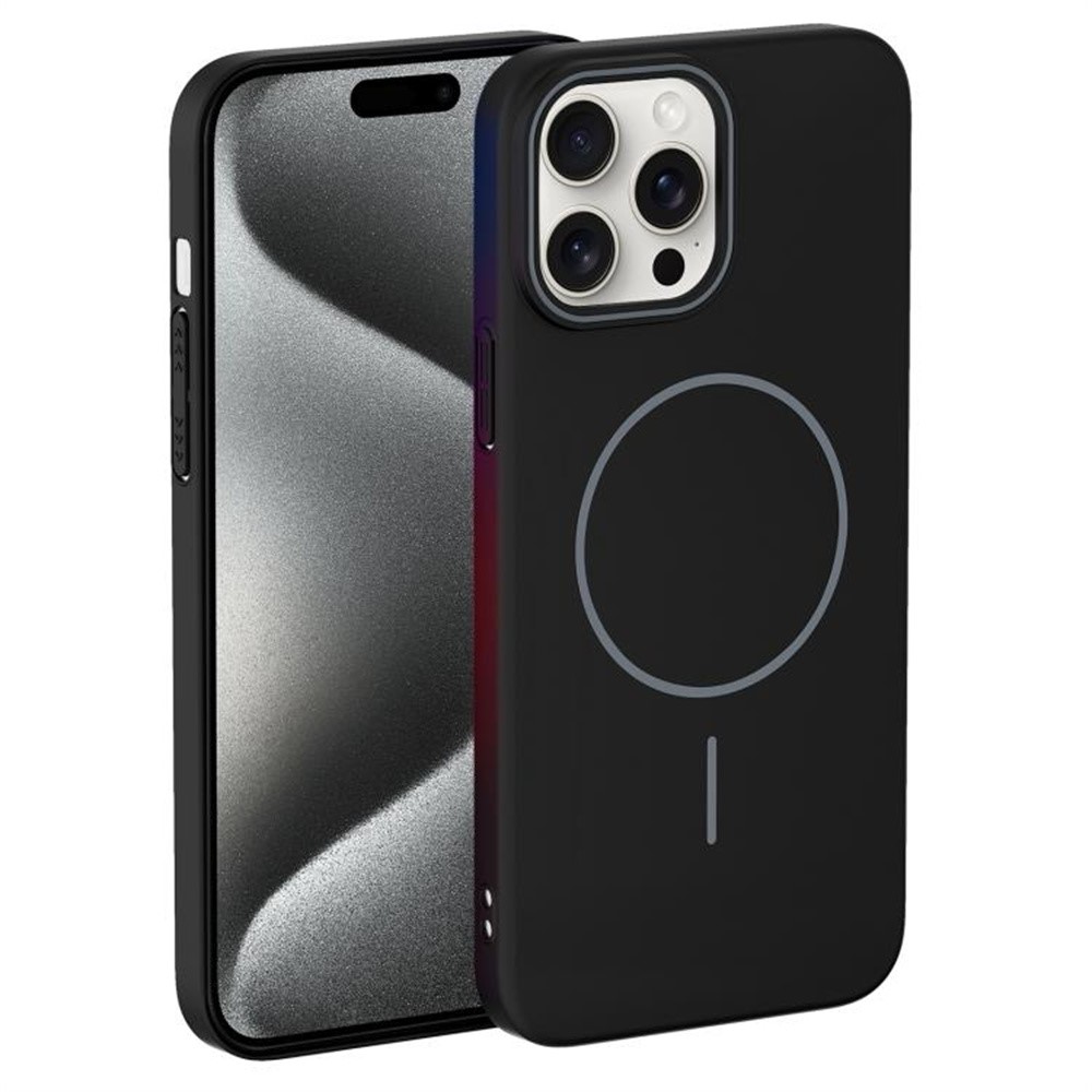 For iPhone 14 Pro Max Case Compatible with MagSafe Slim PC Phone Back Cover - Black