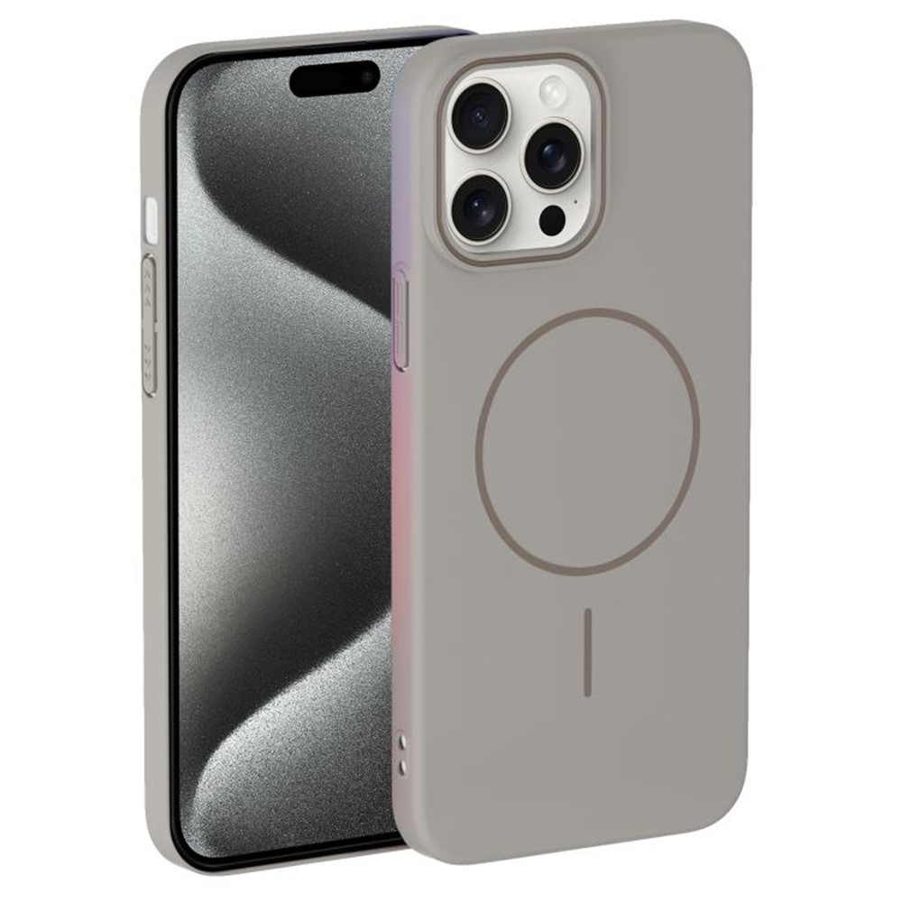 For iPhone 14 Pro Max Case Compatible with MagSafe Slim PC Phone Back Cover - Titanium Grey