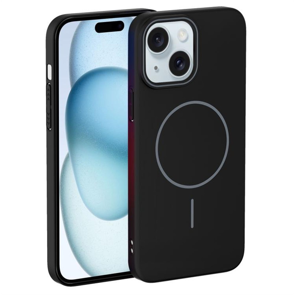 For iPhone 14 Case Compatible with MagSafe Slim PC Phone Back Cover - Black