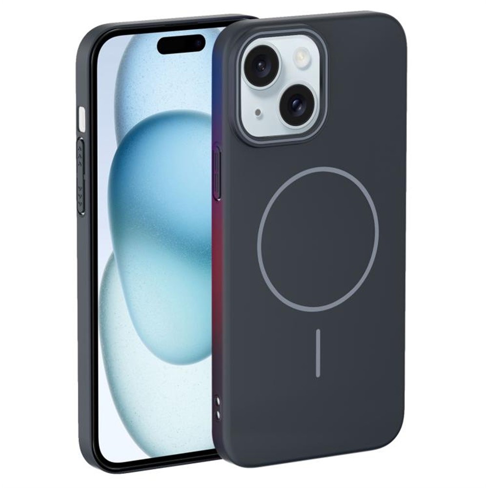 For iPhone 14 Case Compatible with MagSafe Slim PC Phone Back Cover - Dark Grey