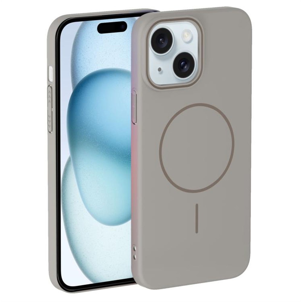 For iPhone 14 Case Compatible with MagSafe Slim PC Phone Back Cover - Titanium Grey