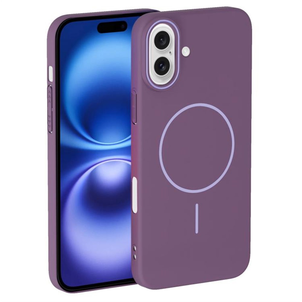 For iPhone 16 Plus Case Compatible with MagSafe Slim PC Phone Back Cover - Purple