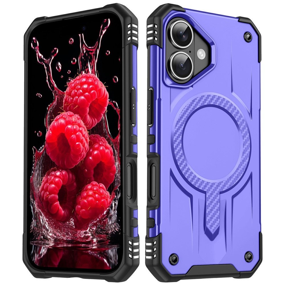 Bulk Purchasing For iPhone 16 Plus Case Compatible with MagSafe Shockproof PC + TPU Phone Cover - Purple
