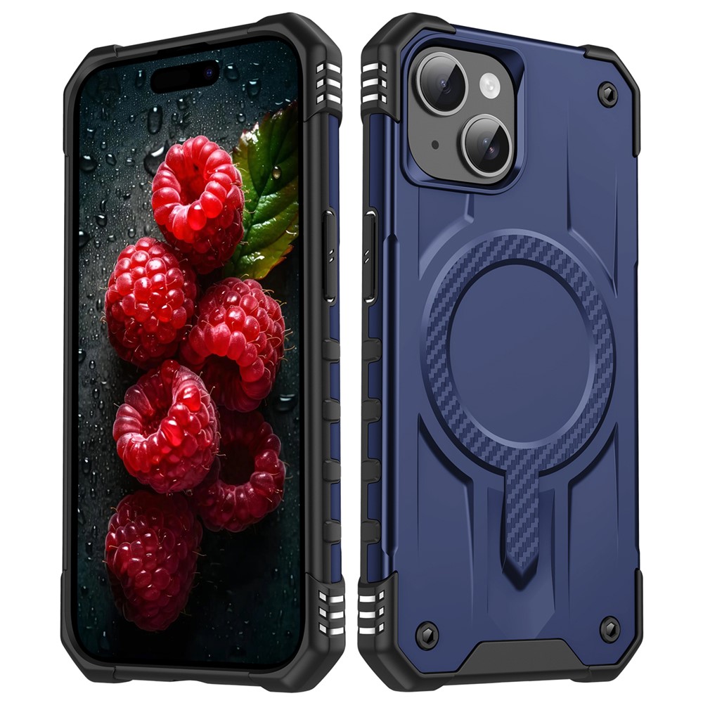 Bulk Purchasing For iPhone 14 Case Compatible with MagSafe Shockproof PC + TPU Phone Cover - Blue