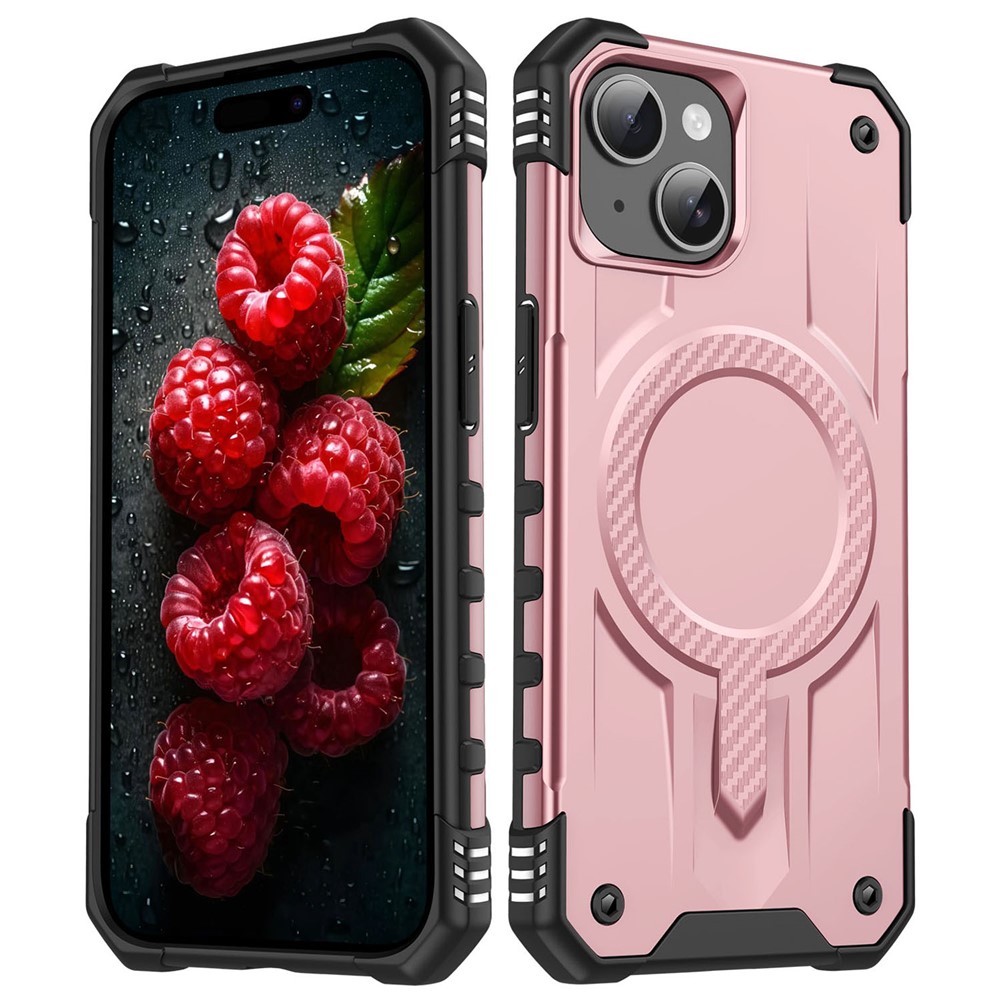 Bulk Purchasing For iPhone 14 Case Compatible with MagSafe Shockproof PC + TPU Phone Cover - Rose Gold