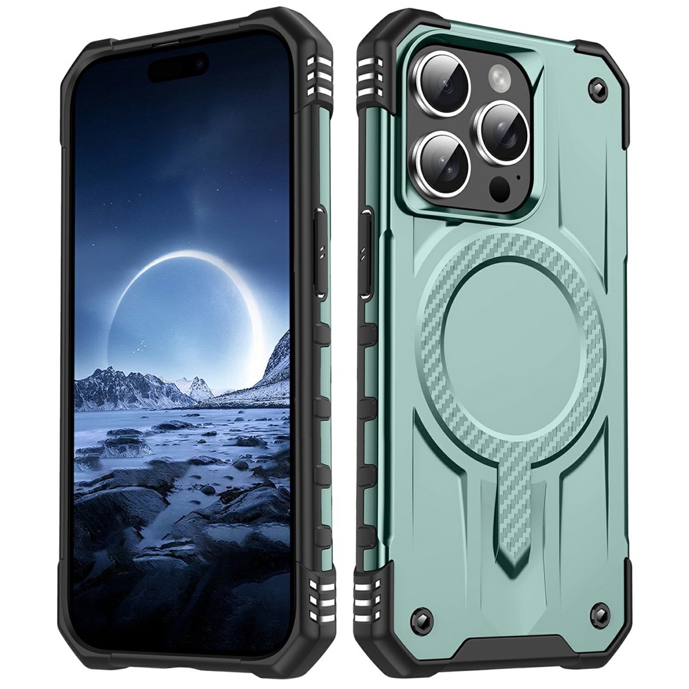 Bulk Purchasing For iPhone 14 Pro Max Case Compatible with MagSafe Shockproof PC + TPU Phone Cover - Midnight Green