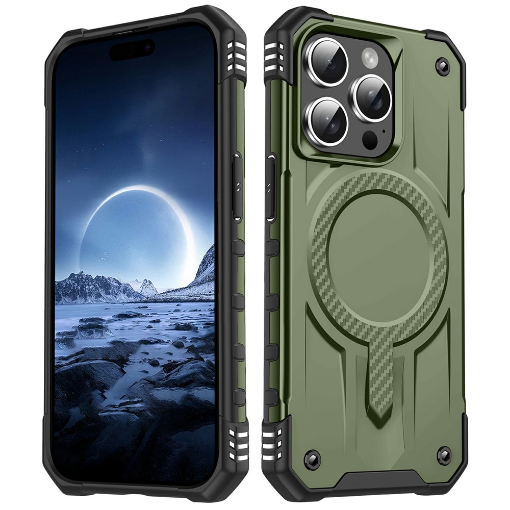Bulk Purchasing For iPhone 14 Pro Max Case Compatible with MagSafe Shockproof PC + TPU Phone Cover - Army Green