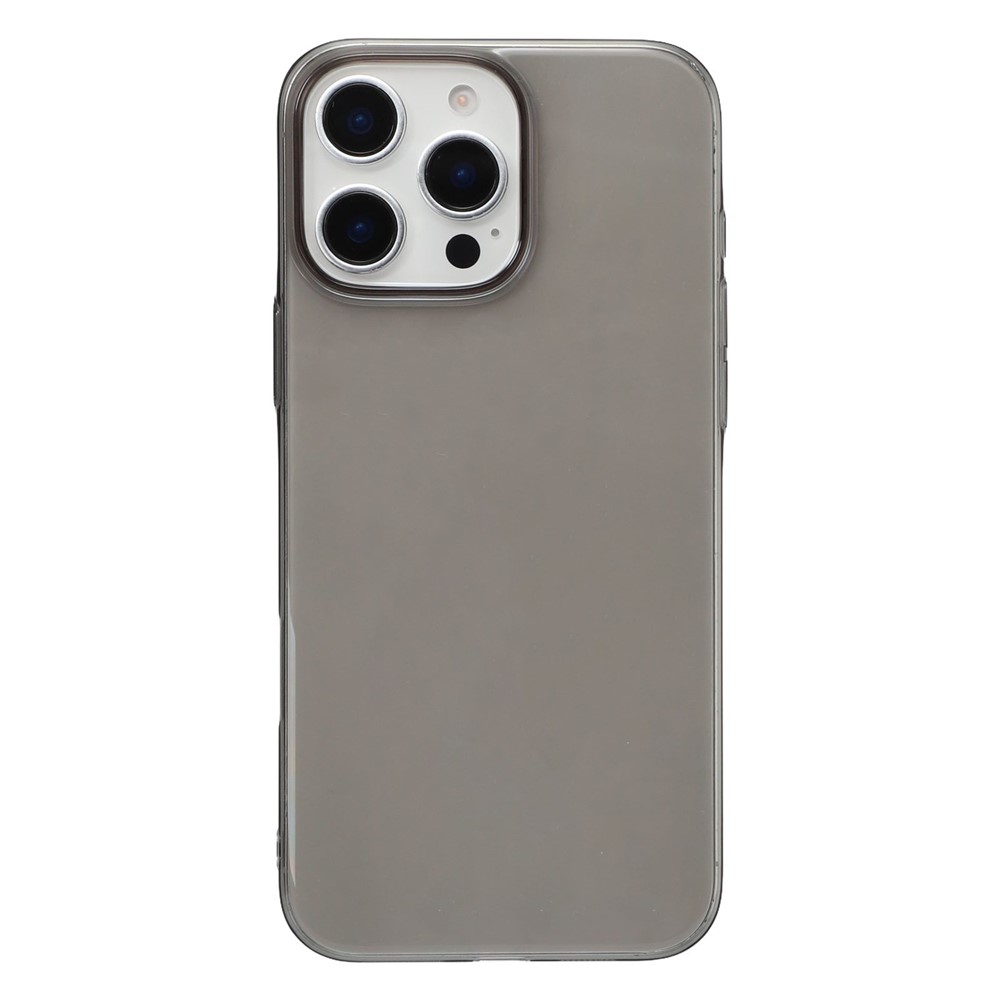 JAUCASE For iPhone 15 Pro Case Anti Drop Hard PC Clear Back Phone Cover - Transparent Black