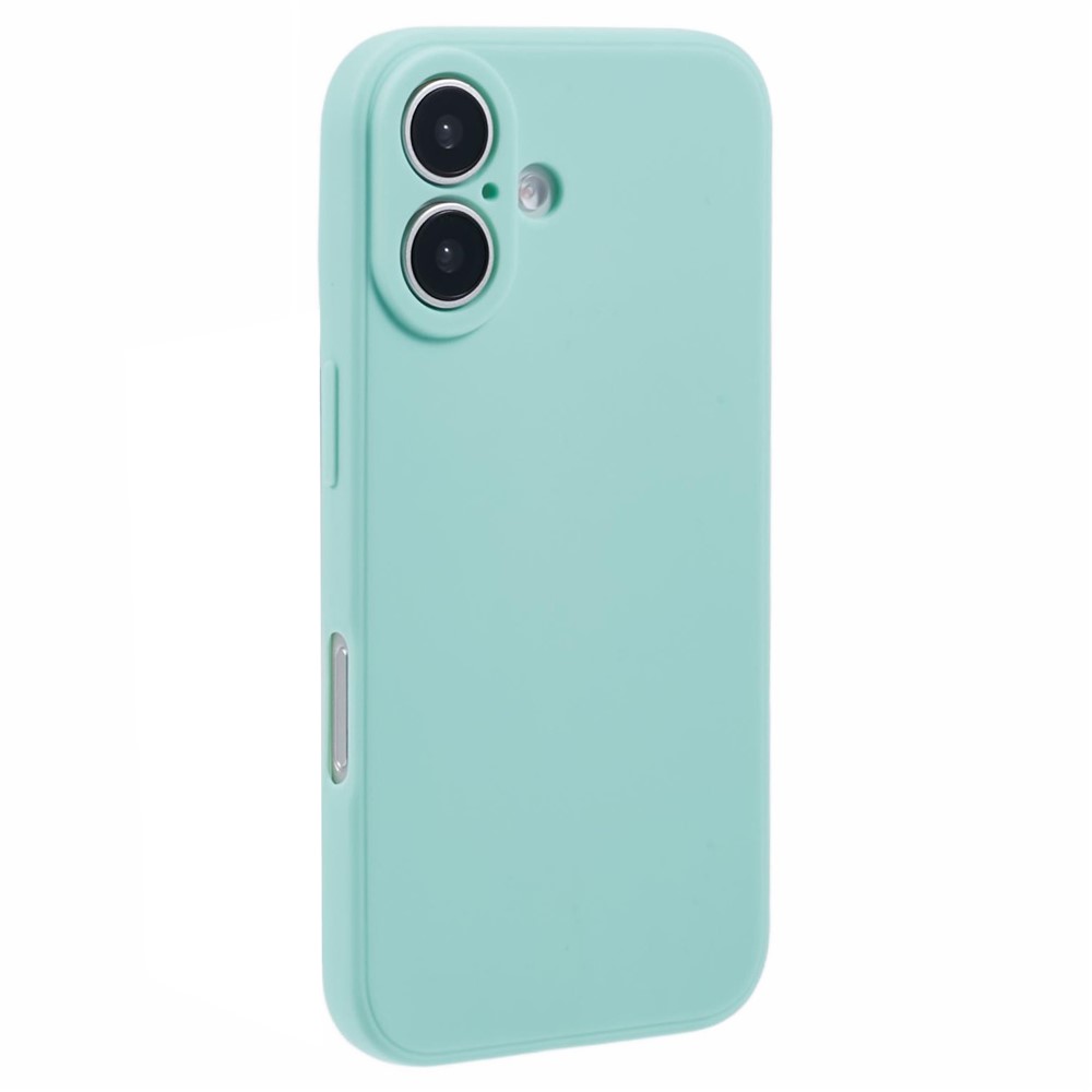 Bulk Purchasing For iPhone 16 Plus Case Straight Edge Soft TPU Matte Phone Back Cover - Baby Blue