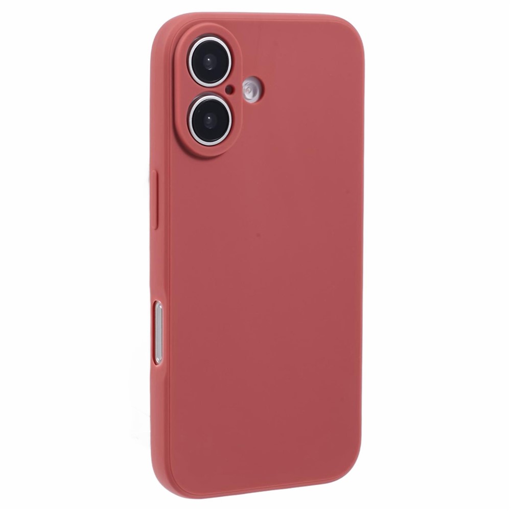Bulk Purchasing For iPhone 16 Plus Case Straight Edge Soft TPU Matte Phone Back Cover - Red