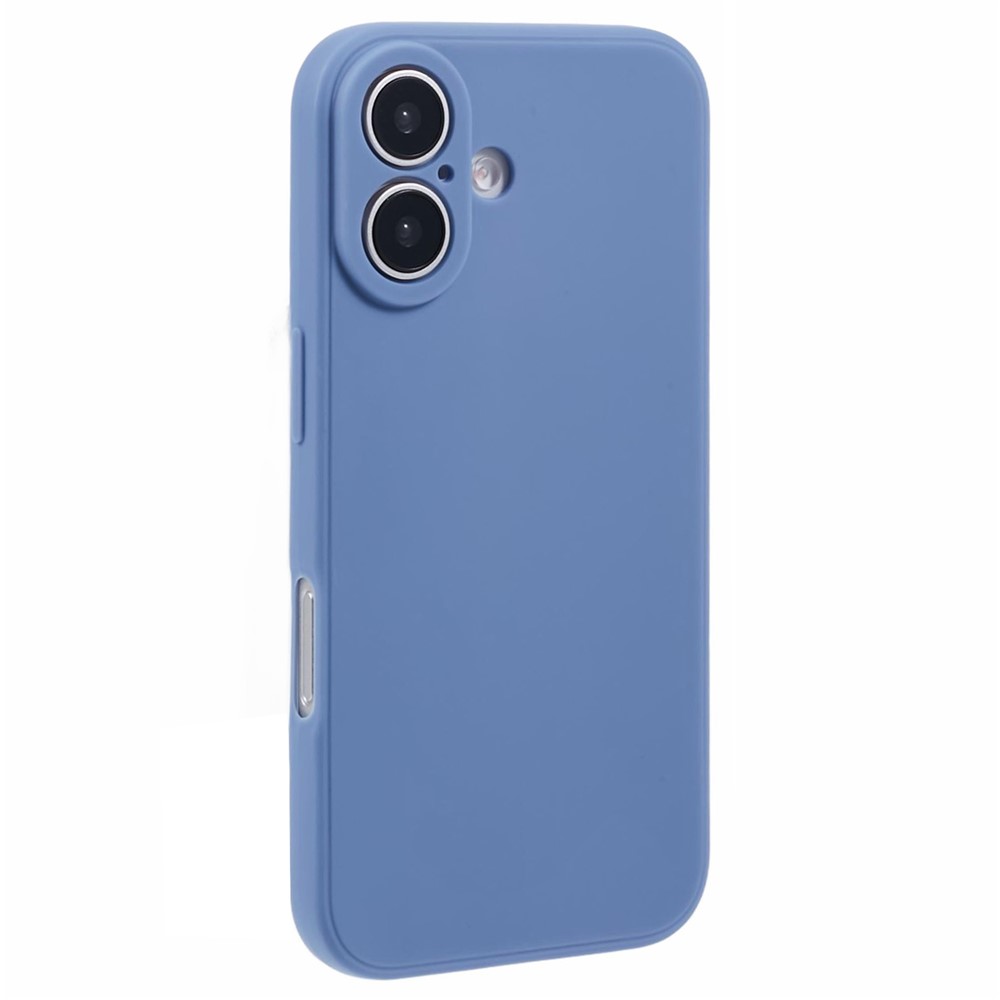 Bulk Purchasing For iPhone 16 Plus Case Straight Edge Soft TPU Matte Phone Back Cover - Lavender Grey