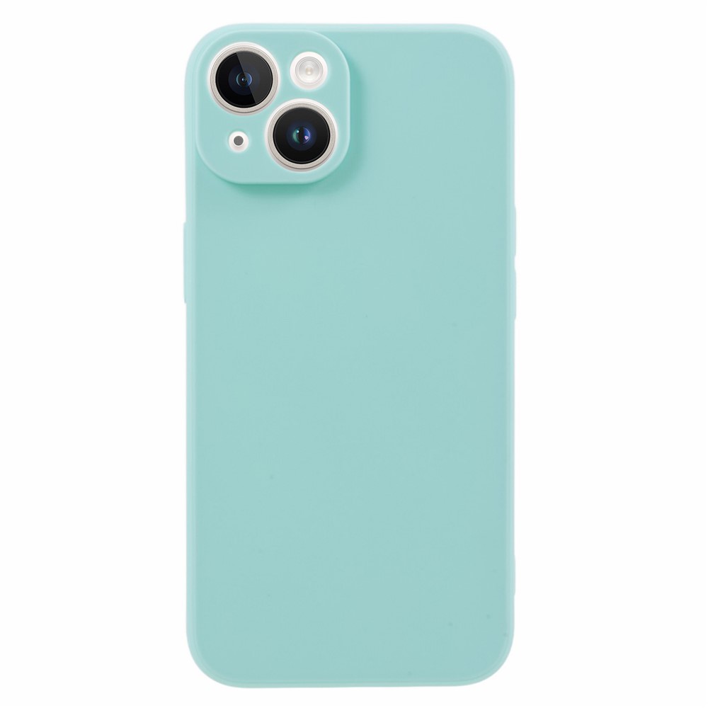 Bulk Purchasing For iPhone 15 Case Straight Edge Soft TPU Matte Phone Back Cover - Baby Blue