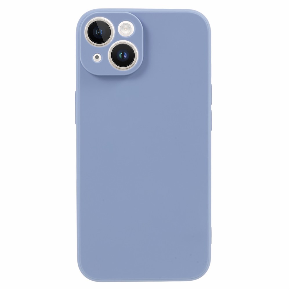 Bulk Purchasing For iPhone 14 Case Straight Edge Soft TPU Matte Phone Back Cover - Lavender Grey