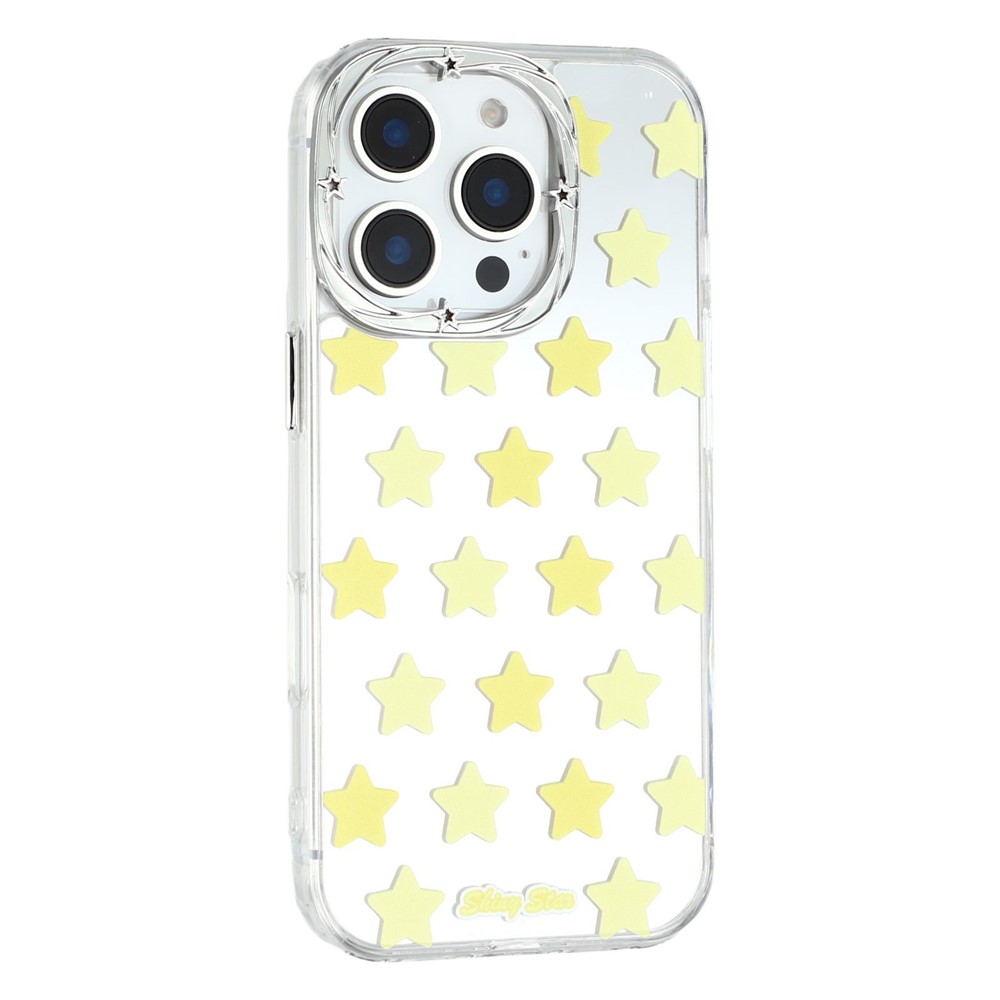For iPhone 16 Pro Max Case Star Mirror Series TPU + Acrylic Phone Back Cover