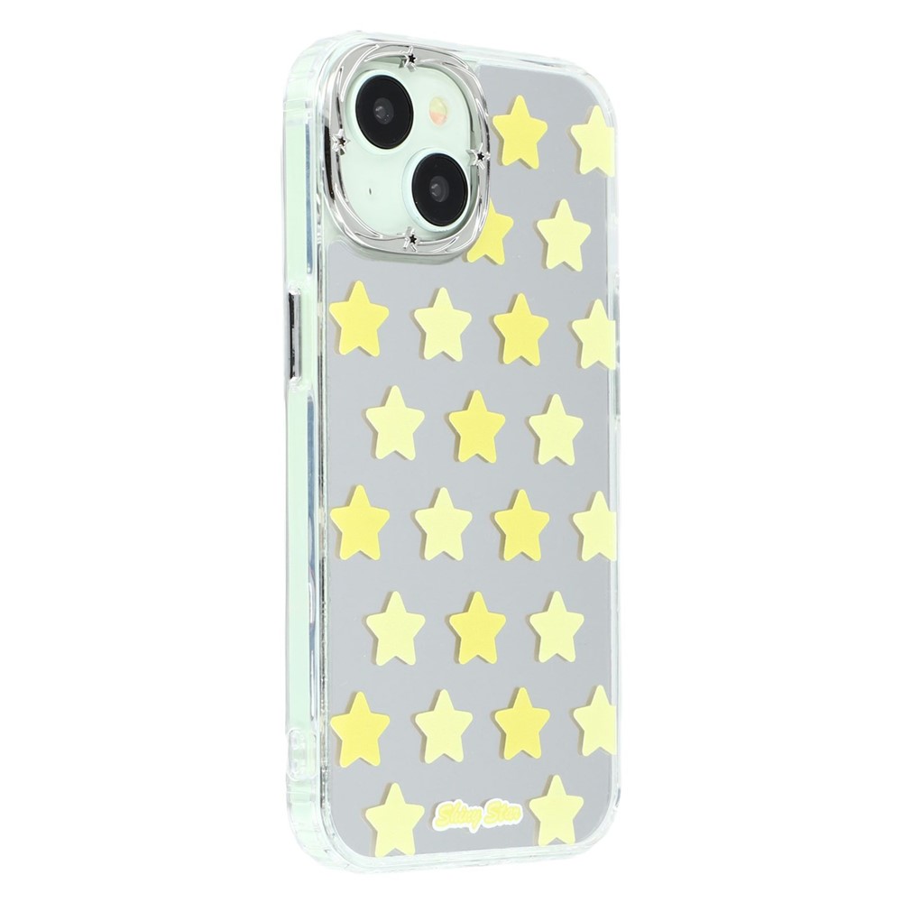 For iPhone 15 Case Star Mirror Series TPU + Acrylic Phone Back Cover
