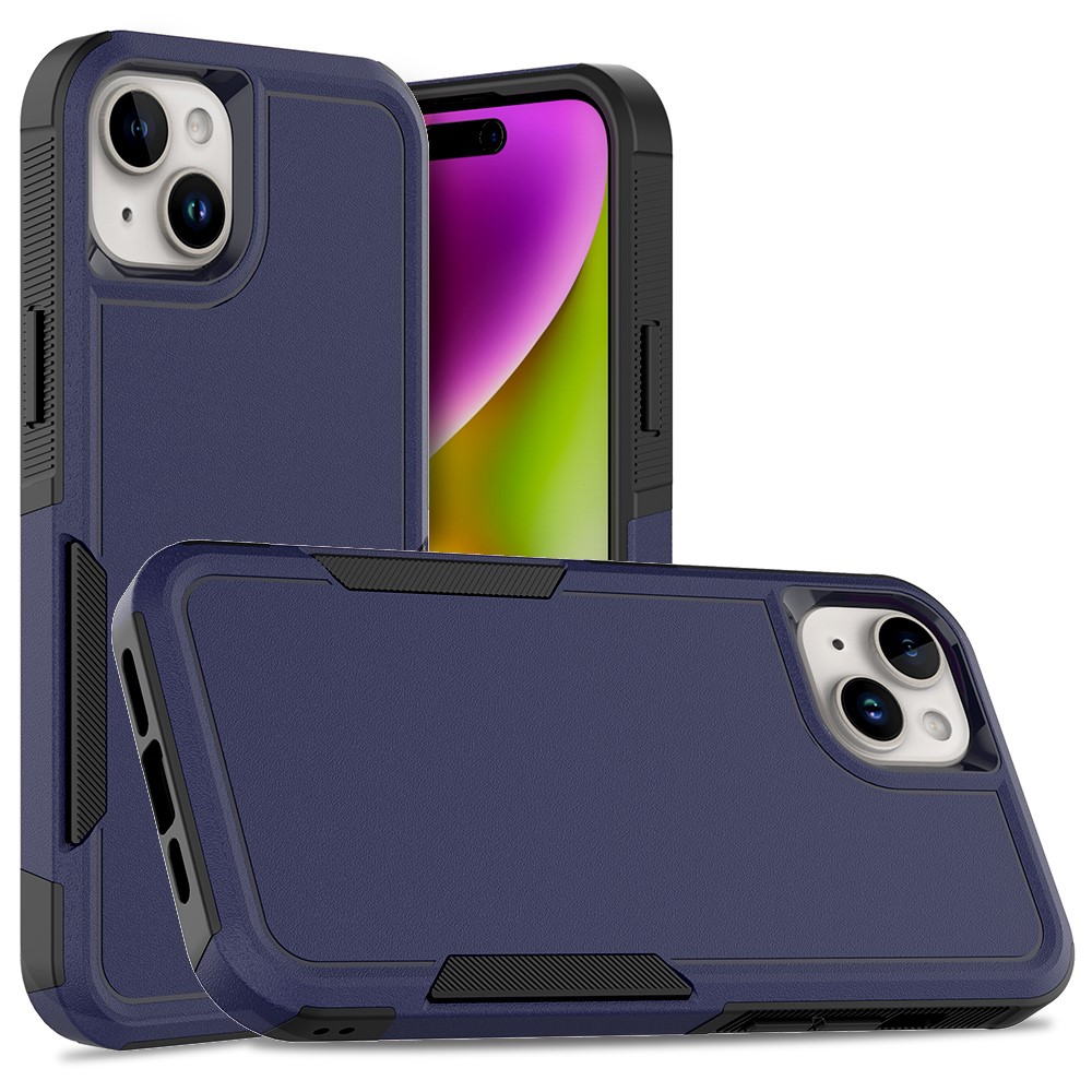 Bulk Purchasing For iPhone 15 Plus Case 2 in 1 PC + TPU Shockproof Phone Cover - Dark Blue