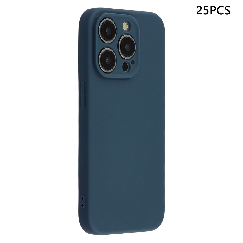 Bulk Purchasing 25Pcs For iPhone 14 Pro Max Case 1.2mm TPU Matte Phone Cover - Sapphire