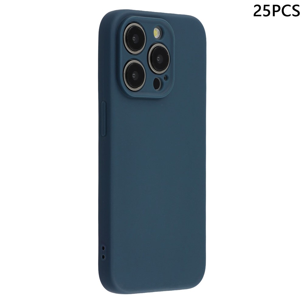 Bulk Purchasing 25Pcs For iPhone 14 Pro Case 1.2mm TPU Matte Phone Cover - Sapphire