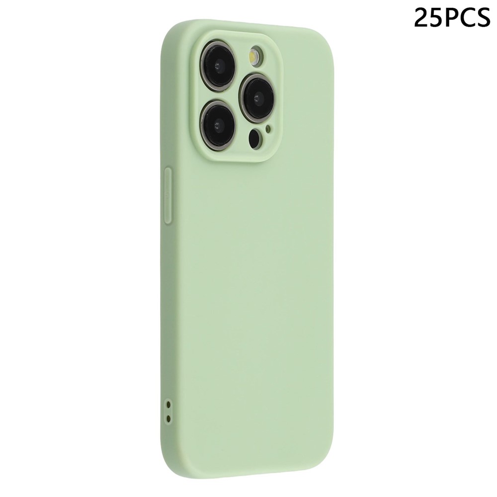 Bulk Purchasing 25Pcs For iPhone 12 Pro Case 1.2mm TPU Matte Phone Cover - Matcha Green
