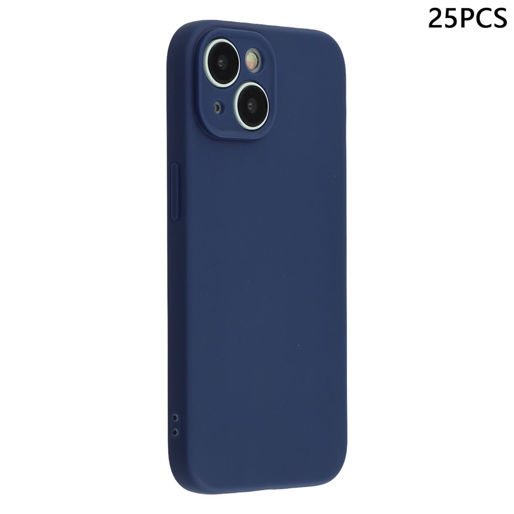 Bulk Purchasing 25Pcs For iPhone 15 Plus Case 1.2mm TPU Matte Phone Cover - Sapphire