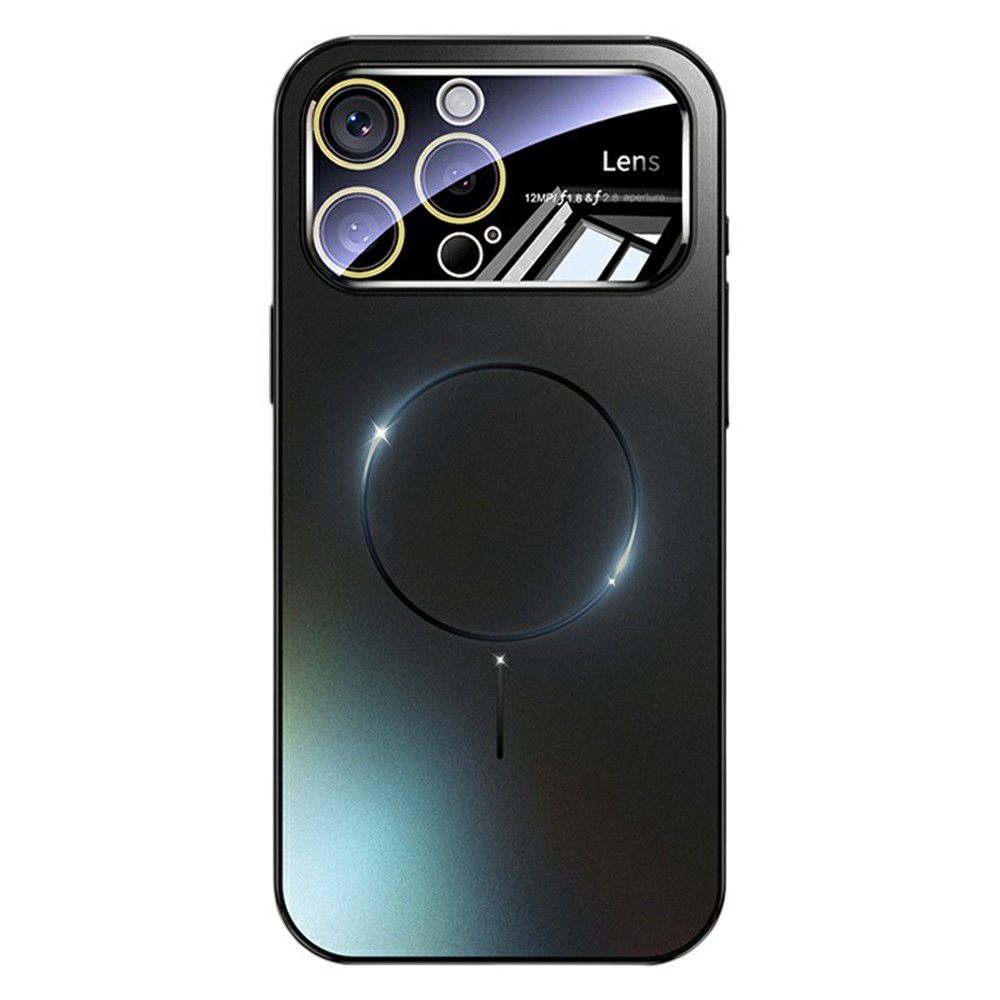 For iPhone 16 Pro Max Case Compatible with MagSafe PC + TPU Phone Cover with Large Window - Black