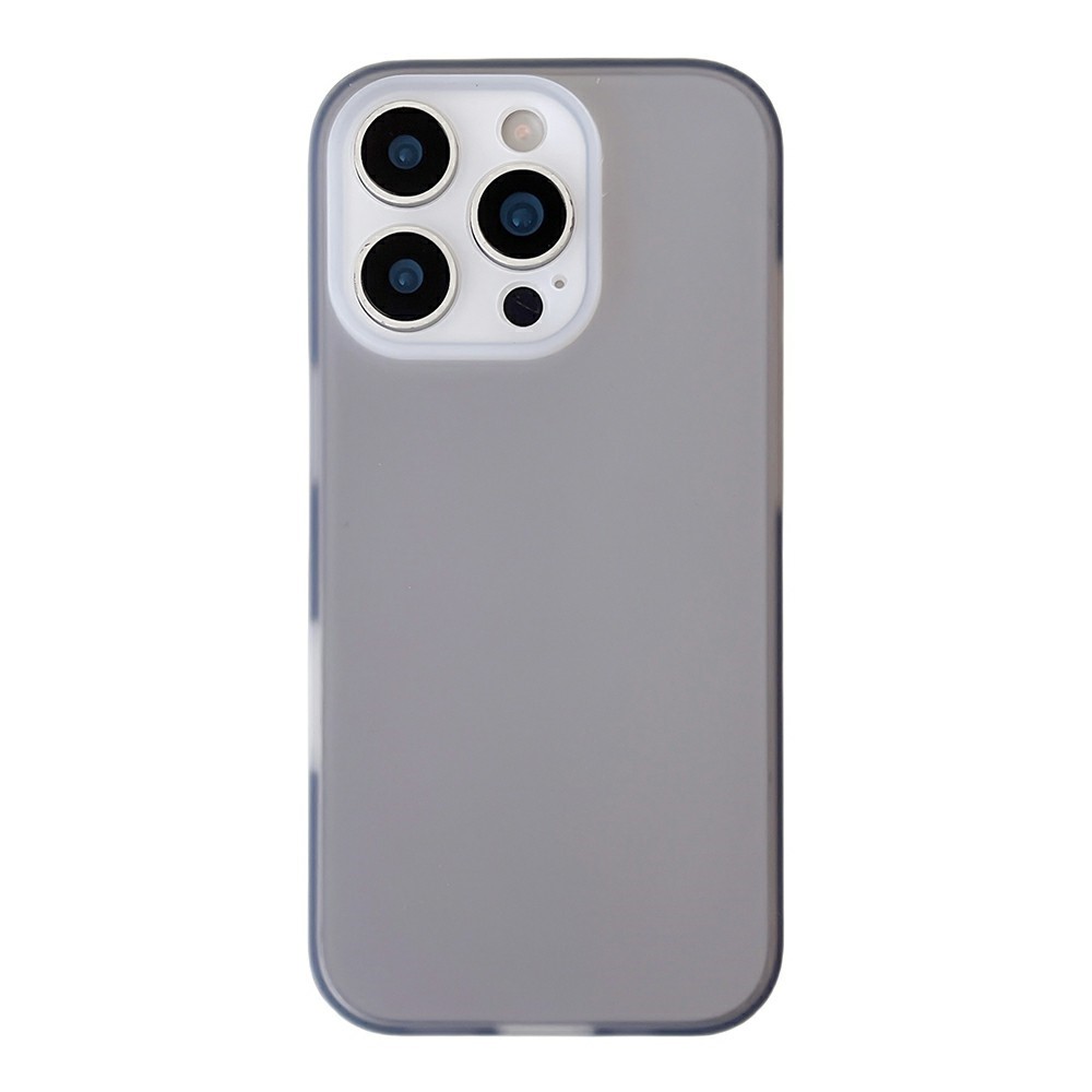 For iPhone 16 Pro Max Case Slim Silicone Phone Back Cover Anti-Fingerprint - Black